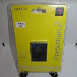 NEW Authentic OEM Sony PlayStation 2 8MB Memory Card Black SCPH-10020 97027 PS2